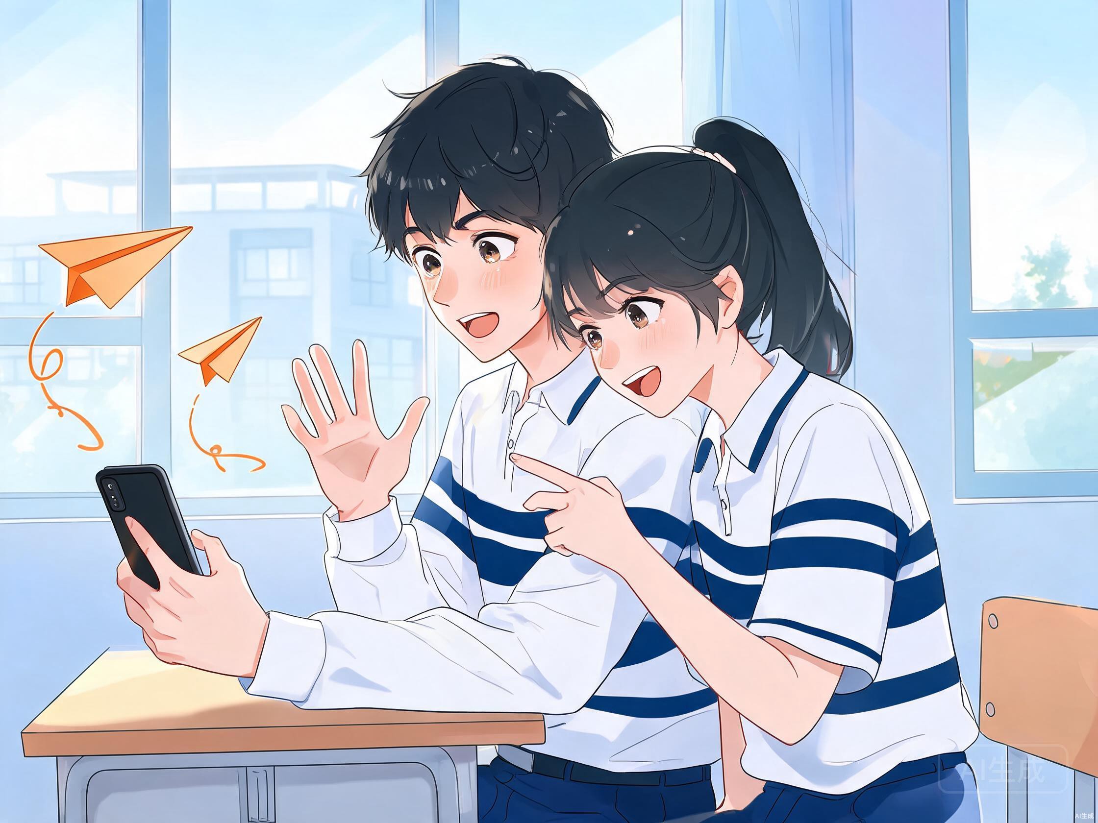 投稿功能插画